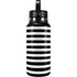 White and Black Stripes Hydro Flask 32oz Wide Mouth Skin